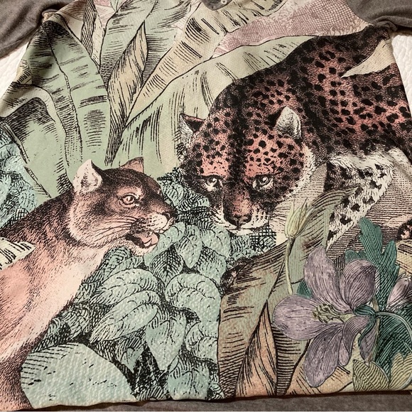 Anthropologie Akemi + Kin Top | Size M | Leopard Print | Long Sleeve | Comfy - Picture 4 of 9